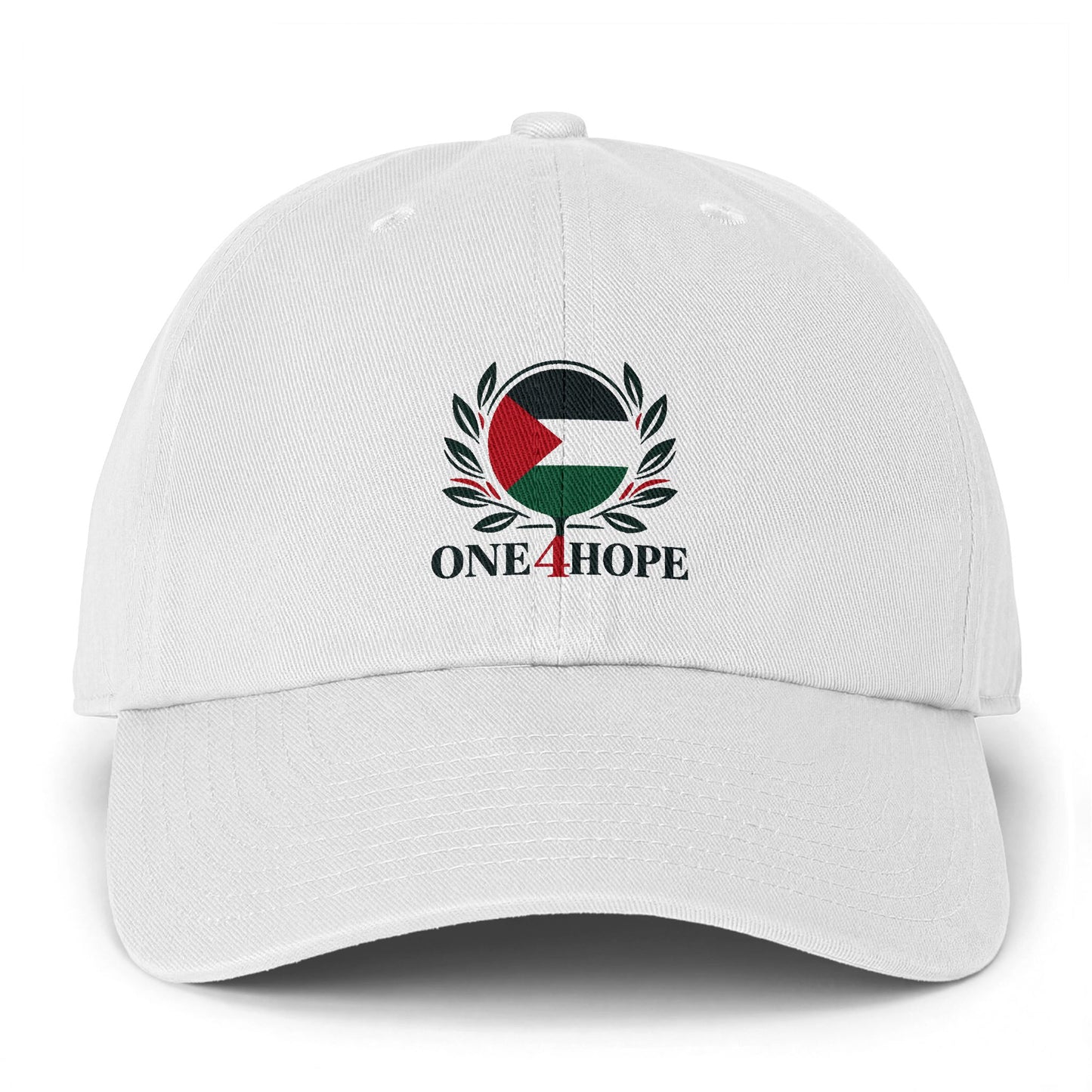 One4Hope Palestine Flag Cap — Embroidered Solidarity Dad Hat