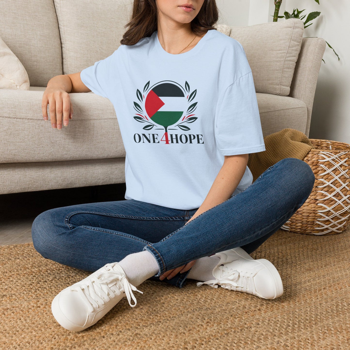 One 4 Hope Palestinian Flag T-Shirt — Solidarity Tee for Palestine