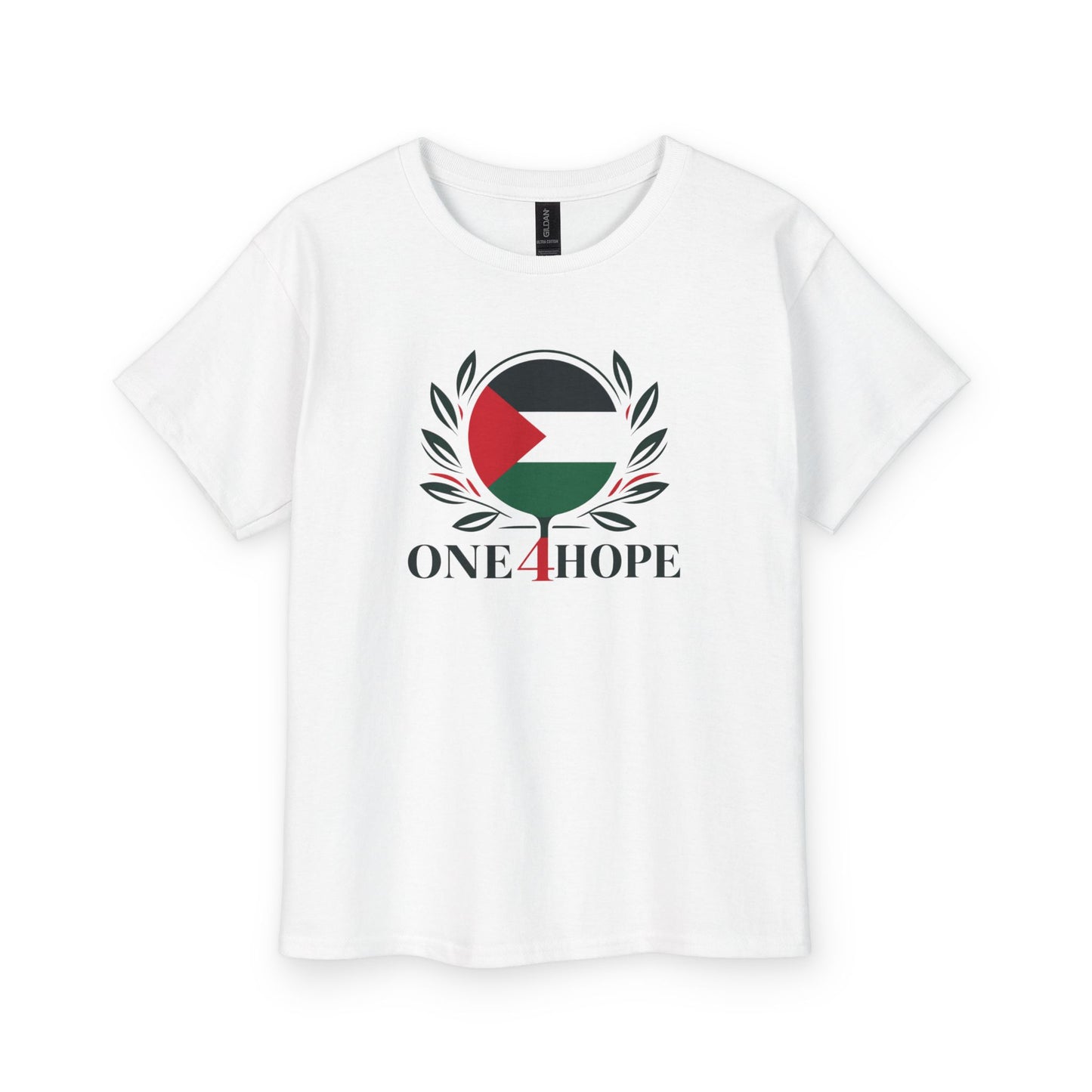 Youth T-Shirt — One4Hope Palestinian Flag Logo Tee