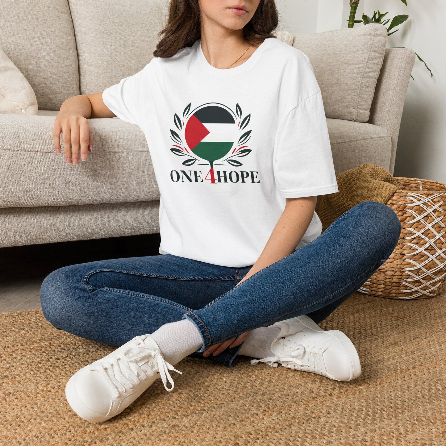 One 4 Hope Palestinian Flag T-Shirt — Solidarity Tee for Palestine
