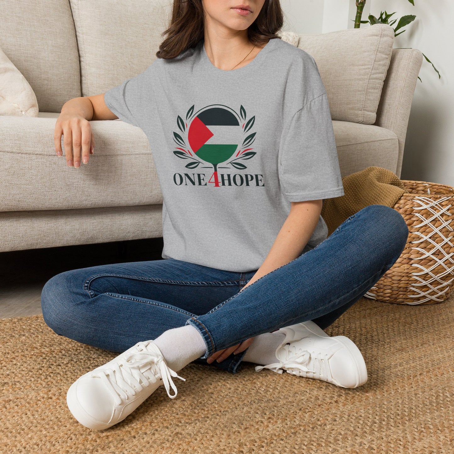 One 4 Hope Palestinian Flag T-Shirt — Solidarity Tee for Palestine