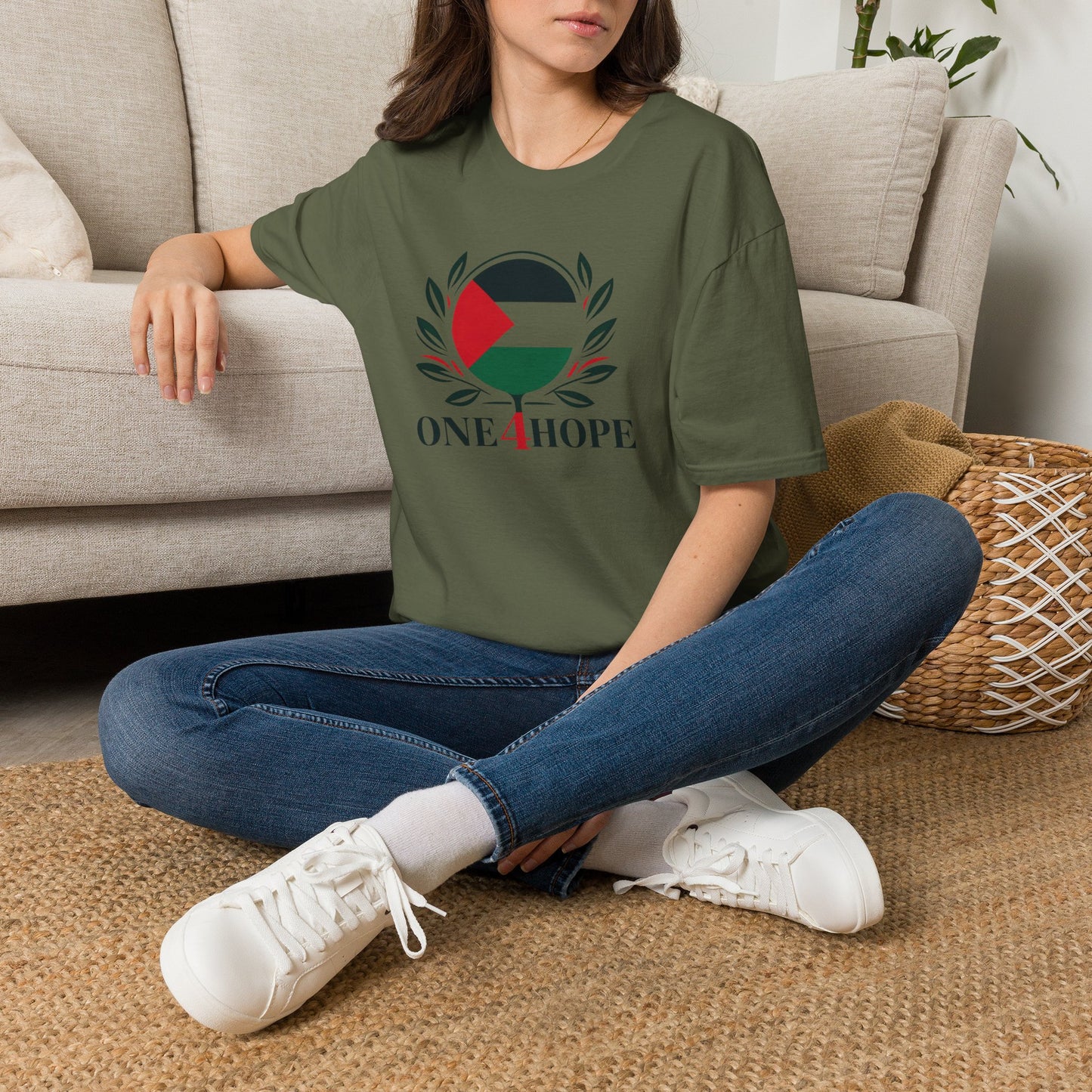 One 4 Hope Palestinian Flag T-Shirt — Solidarity Tee for Palestine