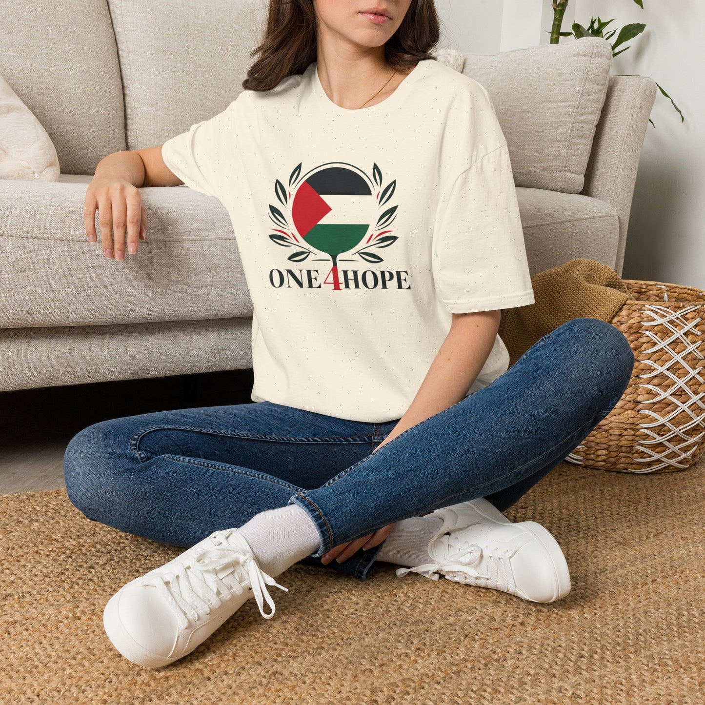 One 4 Hope Palestinian Flag T-Shirt — Solidarity Tee for Palestine
